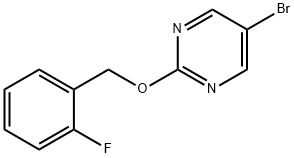 5-Bromo-2-(2-fluorobenzyloxy)pyrimidine Structure