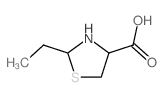 4-Thiazolidinecarboxylicacid, 2-ethyl- Structure