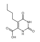 5-butyl-2,6-dioxo-1,2,3,6-tetrahydro-pyrimidine-4-carboxylic acid Structure