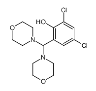 2,4-dichloro-6-(dimorpholin-4-ylmethyl)phenol结构式