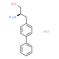 (R)-3-([1,1'-联苯]-4-基)-2-氨基丙-1-醇盐酸盐结构式