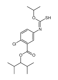 2,4-dimethylpentan-3-yl 2-chloro-5-(propan-2-yloxycarbothioylamino)benzoate Structure