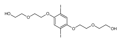 2,2'-[(2,5-DIIODO-1,4-PHENYLENE)BIS(OXY-2,1-ETHANEDIYLOXY)]BIS[ETHANOL]结构式