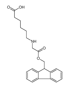 6-((((9H-Fluoren-9-yl)methoxy)carbonyl)(methyl)amino)hexanoic acid structure