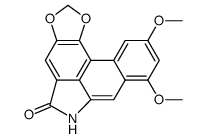 8,10-Dimethoxy[1,3]benzodioxolo[6,5,4-cd]benzo[f]indol-5(6H)-one结构式