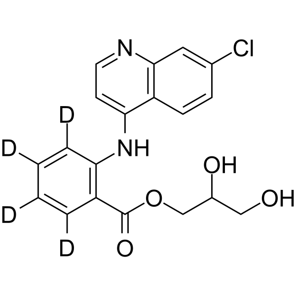 Glafenine-d4 Structure