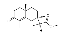 methyl 2-((2R,4aS)-4a,8-dimethyl-7-oxo-1,2,3,4,4a,5,6,7-octahydronaphthalen-2-yl)propanoate结构式