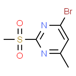 4-Bromo-6-methyl-2-(methylsulfonyl)pyrimidine Structure