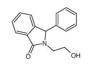 2-(2-hydroxyethyl)-3-phenyl-3H-isoindol-1-one结构式