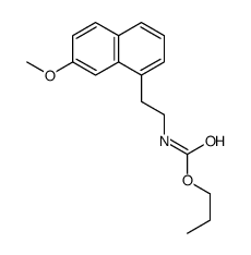 propyl N-[2-(7-methoxynaphthalen-1-yl)ethyl]carbamate Structure