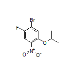 1-溴-2-氟-5-异丙氧基-4-硝基苯结构式