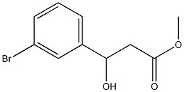 methyl 3-(3-bromophenyl)-3-hydroxypropanoate Structure