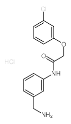 Acetamide,N-[3-(aminomethyl)phenyl]-2-(3-chlorophenoxy)-, hydrochloride (1:1) picture