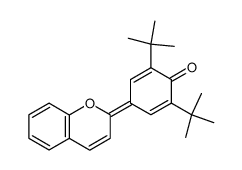 2,6-di-tert-butyl-4-chromen-2-ylidene-cyclohexa-2,5-dienone Structure