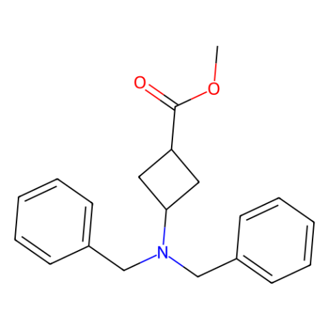 methyl cis-3-(dibenzylamino)cyclobutanecarboxylate结构式