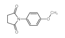 2,5-Pyrrolidinedione,1-(4-methoxyphenyl)-结构式