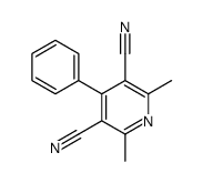 2,6-dimethyl-4-phenylpyridine-3,5-dicarbonitrile Structure