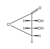 (3R,4S,5S)-3,4-dihydroxy-5-methyl-dihydro-furan-2-one Structure