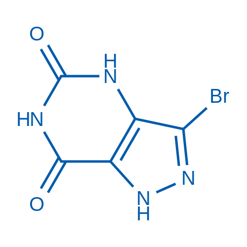 3-Bromo-1,4-dihydro-5H-pyrazolo[4,3-d]pyrimidine-5,7(6H)-dione structure