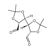 D-manno-Hexodialdose, 2,3:4,5-bis-O-(1-methylethylidene)- structure