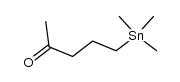 4-Oxopentyl-trimethylstannan结构式