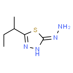 1,3,4-Thiadiazol-2(3H)-one,5-(1-methylpropyl)-,hydrazone(9CI)结构式