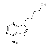 1-[(2-Hydroxyethoxy)Methyl]adenine structure