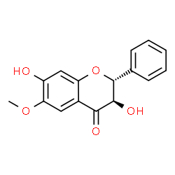 7-Hydroxy-6-methoxydihydroflavonol structure