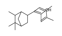 4,5-dimethyl-2-(2,2,3-trimethyl-5-bicyclo[2.2.1]heptanyl)phenol结构式