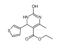 5-Pyrimidinecarboxylicacid,1,2,3,4-tetrahydro-6-methyl-2-oxo-4-(3-thienyl)-,ethylester(9CI)结构式