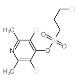 1-Propanesulfonic acid,3-chloro-, 3,5-dichloro-2,6-dimethyl-4-pyridinyl ester structure