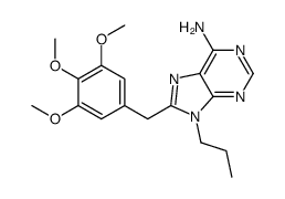 9-propyl-8-[(3,4,5-trimethoxyphenyl)methyl]purin-6-amine Structure