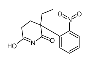 2-Ethyl-2-(o-nitrophenyl)glutarimide structure