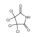 3,3,4,4-tetrachloro-pyrrolidine-2,5-dione结构式