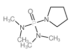 Phosphonic diamide,N,N,N',N'-tetramethyl-P-1-pyrrolidinyl- structure