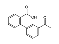 2-BIPHENYL-3'-ACETYL-CARBOXYLICACID Structure