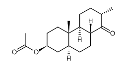 3β-acetoxy-des-D-5α,13β(H)-androstan-14-one Structure