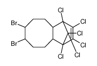 7,8-dibromo-1,2,3,4,11,11-hexachloro-1,4,4a,5,6,7,8,9,10,10a-decahydro-1,4-methanobenzocyclooctene structure