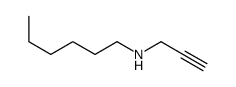 N-prop-2-ynylhexan-1-amine Structure