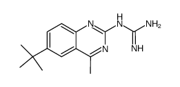 (6-tert-butyl-4-methyl-quinazolin-2-yl)-guanidine Structure