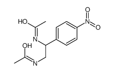 N-[2-acetamido-2-(4-nitrophenyl)ethyl]acetamide Structure