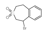 1-Bromo-1,2,4,5-tetrahydro-3-benzothiepine 3,3-dioxide结构式