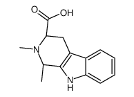 (1S,3S)-1,2-dimethyl-1,3,4,9-tetrahydropyrido[3,4-b]indole-3-carboxylic acid结构式