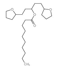 1,5-bis(oxolan-2-yl)pentan-3-yl decanoate structure