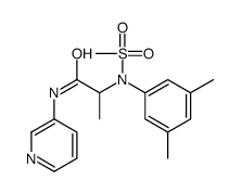 2-(3,5-dimethyl-N-methylsulfonylanilino)-N-pyridin-3-ylpropanamide Structure