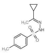 N-(1-cyclopropylethylideneamino)-4-methyl-benzenesulfonamide结构式