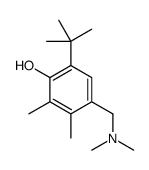 6-tert-butyl-4-[(dimethylamino)methyl]-2,3-dimethylphenol结构式