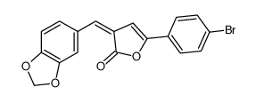 (3Z)-3-(1,3-benzodioxol-5-ylmethylidene)-5-(4-bromophenyl)furan-2-one Structure