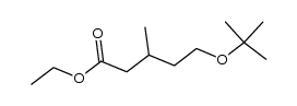 5-tert-butoxy-3-methyl-pentanoic acid ethyl ester结构式