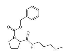 N-benzyloxycarbonyl-L-proline n-pentylamide Structure